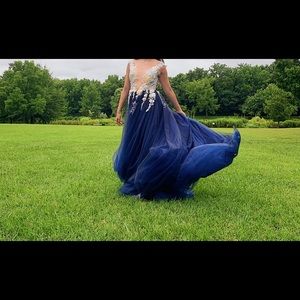 A ball grown prom dress